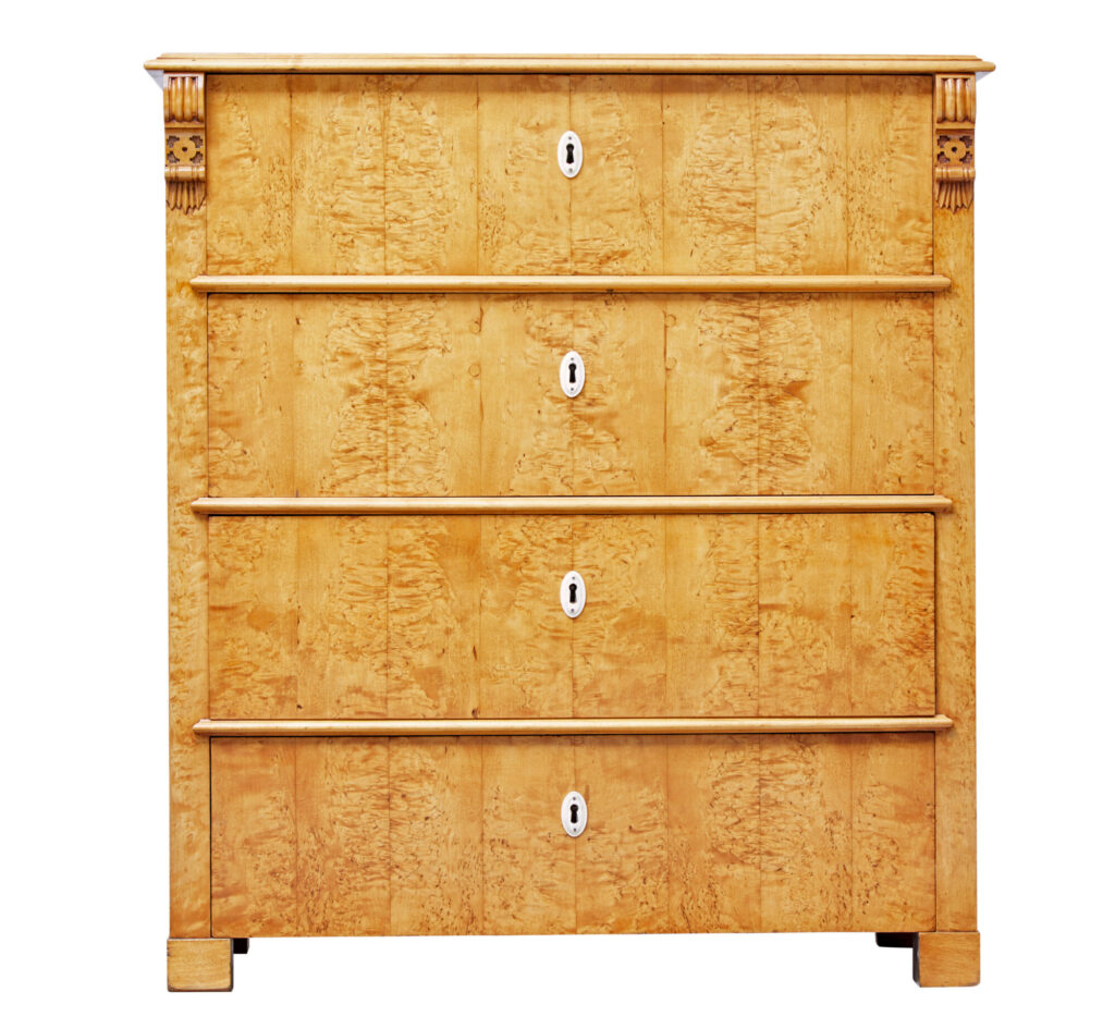 19th Century Swedish Birch Root Chest of Drawers — image 7