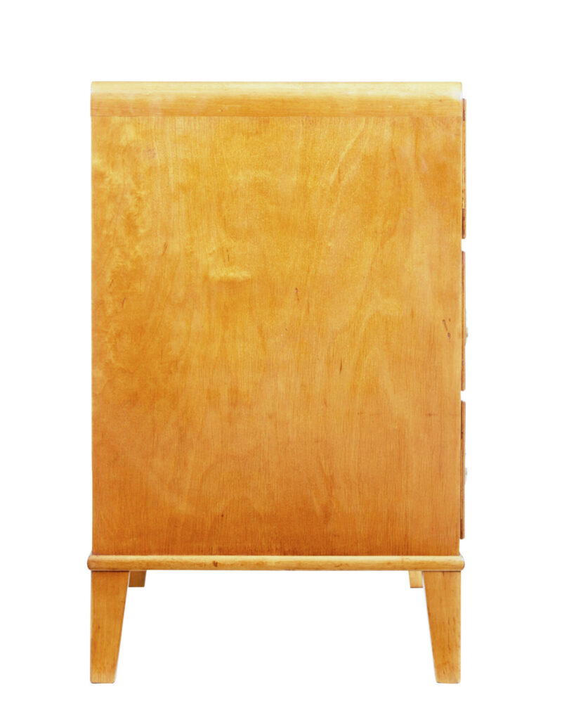 Mid 20th Century Scandinavian Birch Chest of Drawers — image 4