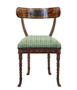 Eclectic 19th Century Carved Walnut Desk and Chair — thumbnail 11