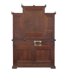 Eclectic 19th Century Carved Walnut Desk and Chair — thumbnail 5