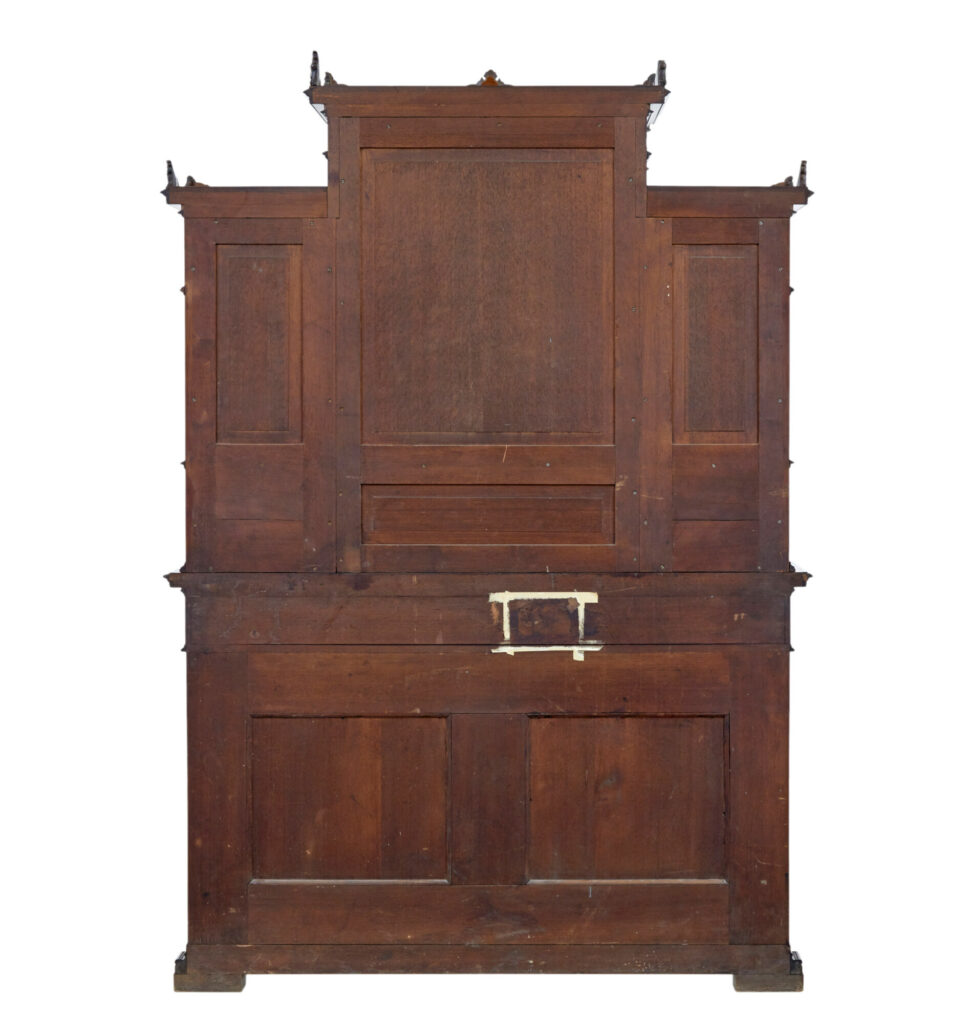 Eclectic 19th Century Carved Walnut Desk and Chair — image 5