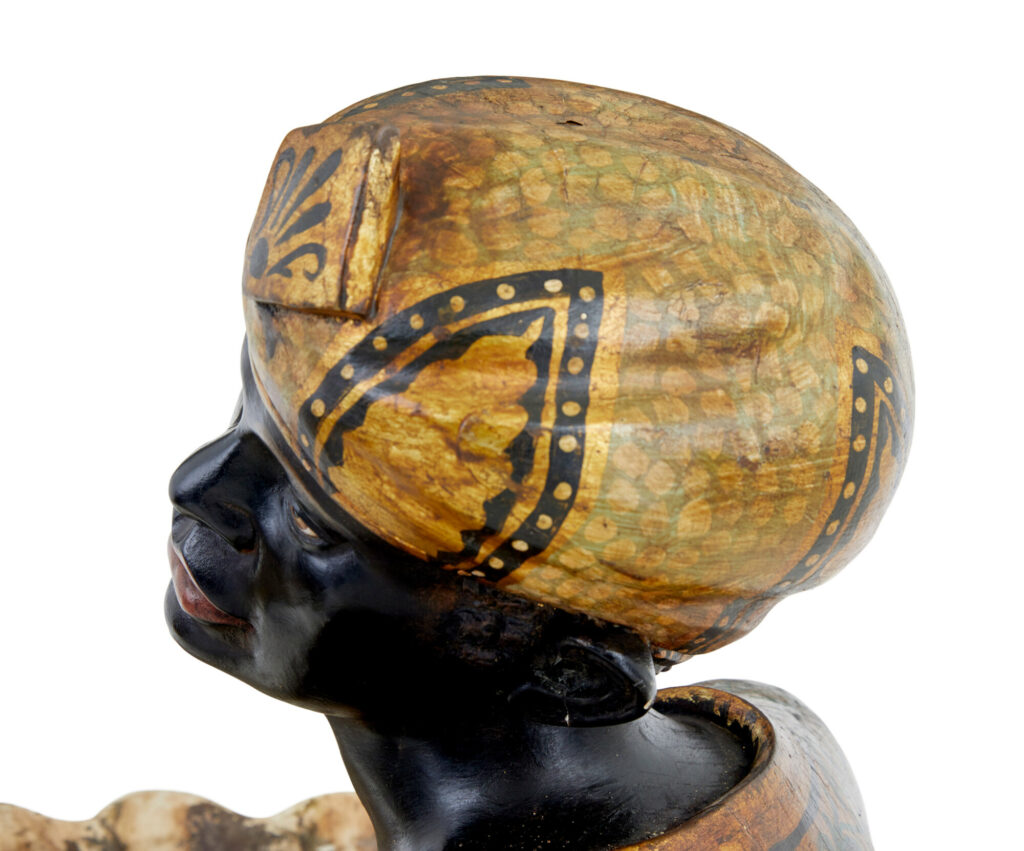 Pair of Large Decorative Carved Blackamoor Figures — image 4