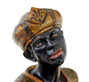 Pair of Large Decorative Carved Blackamoor Figures — thumbnail 8