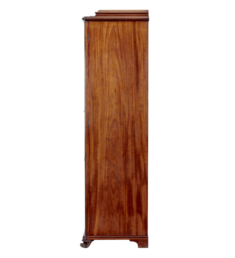 Danish Mid 19th Century Mahogany Glazed Display Cabinet — image 4