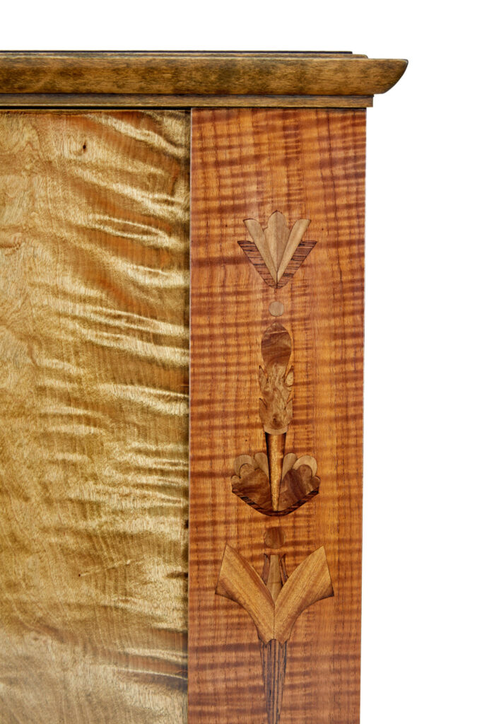 Swedish Art Deco Burr Birch Cabinet — image 5