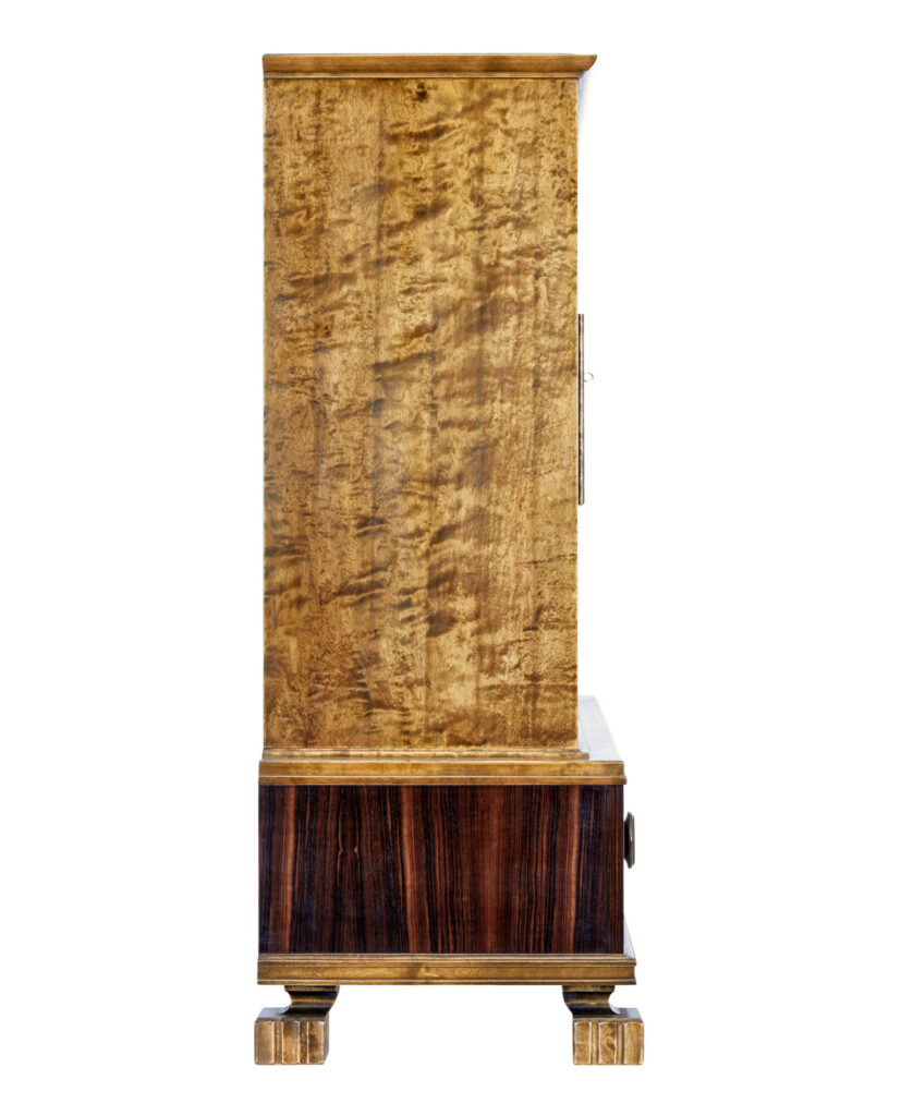 Swedish Art Deco Burr Birch Cabinet — image 7