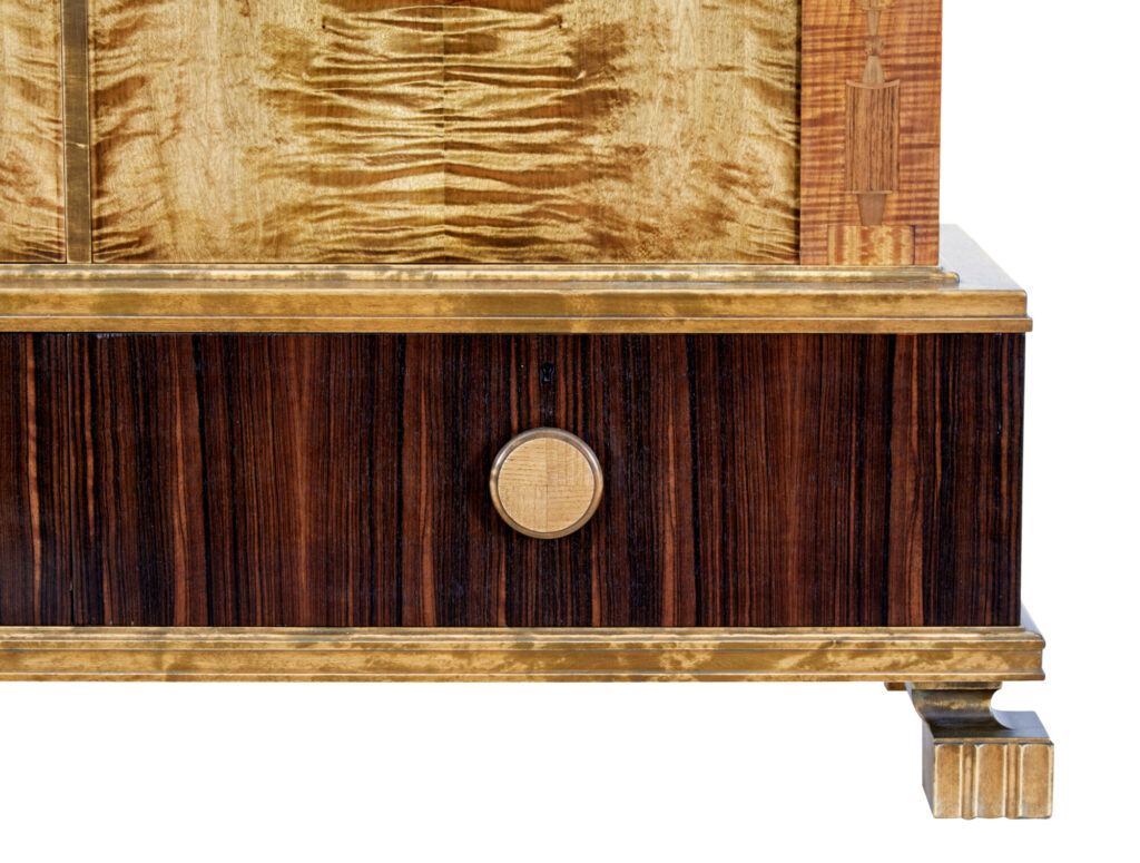Swedish Art Deco Burr Birch Cabinet — image 6