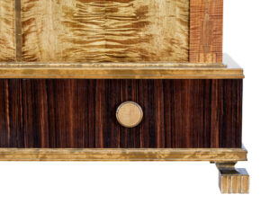 Swedish Art Deco Burr Birch Cabinet — thumbnail 6