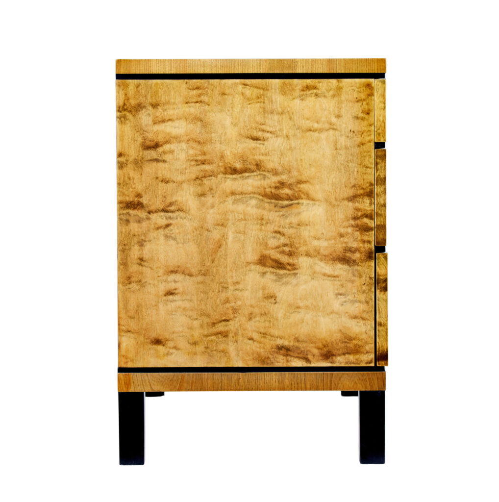 Mid Century Scandinavian Birch Chest of Drawers — image 4