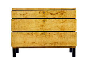 Mid Century Scandinavian Birch Chest of Drawers — thumbnail 6