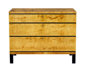 Mid Century Scandinavian Birch Chest of Drawers — thumbnail 2