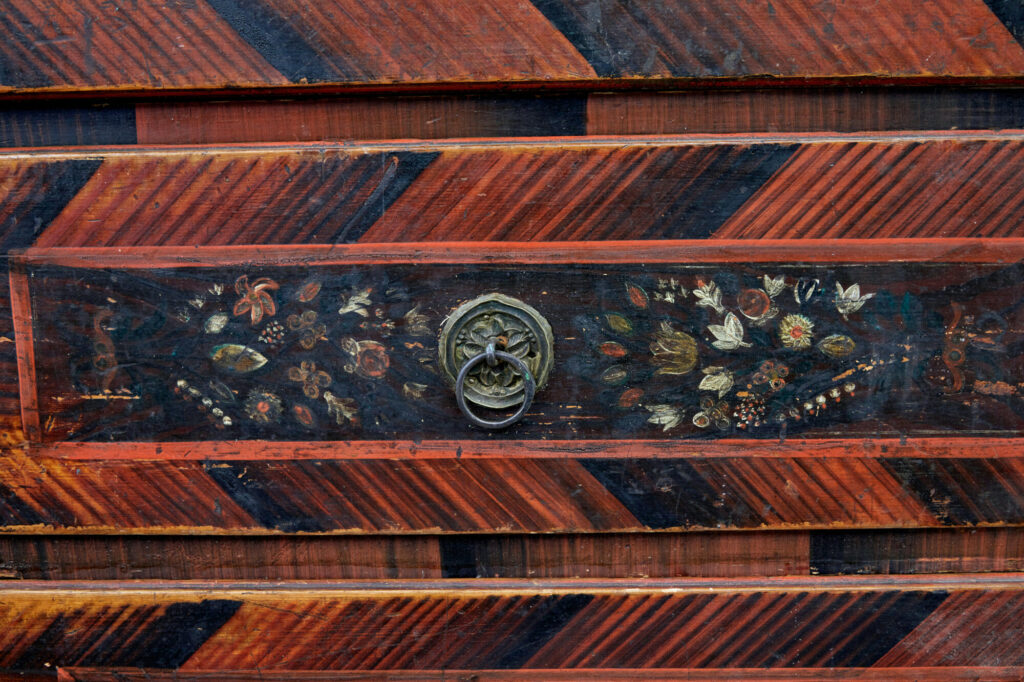 Large Hand Painted 19th Century Chest of Drawers — image 6