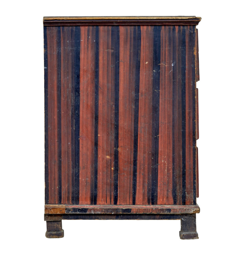Large Hand Painted 19th Century Chest of Drawers — image 7