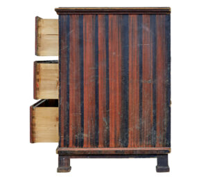 Large Hand Painted 19th Century Chest of Drawers — thumbnail 9