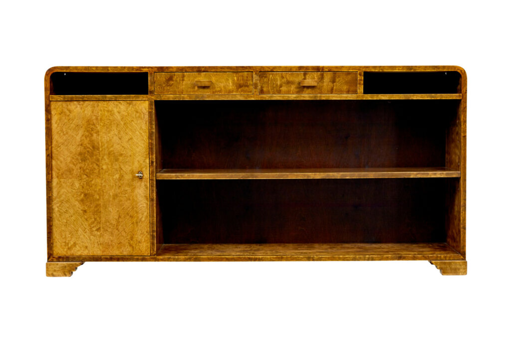 Mid 20th Century Scandinavian Birch Bookcase by Smf Bodafors — image 9