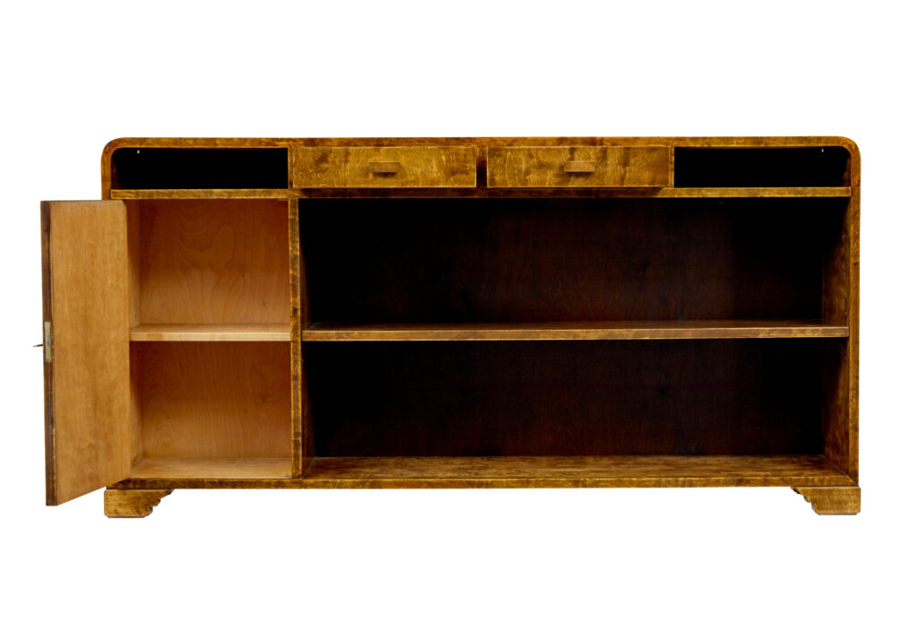 Mid 20th Century Scandinavian Birch Bookcase by Smf Bodafors — image 8