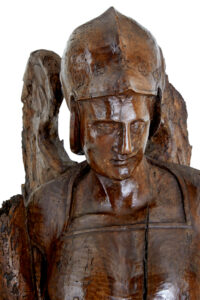 17th Century Carved Limewood Figure of St Michael — thumbnail 5
