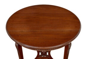 Early 20th Century Mahogany Round Center Table — thumbnail 6
