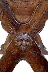 19th Century Carved Italian Walnut and Pine Occasional Table — thumbnail 2
