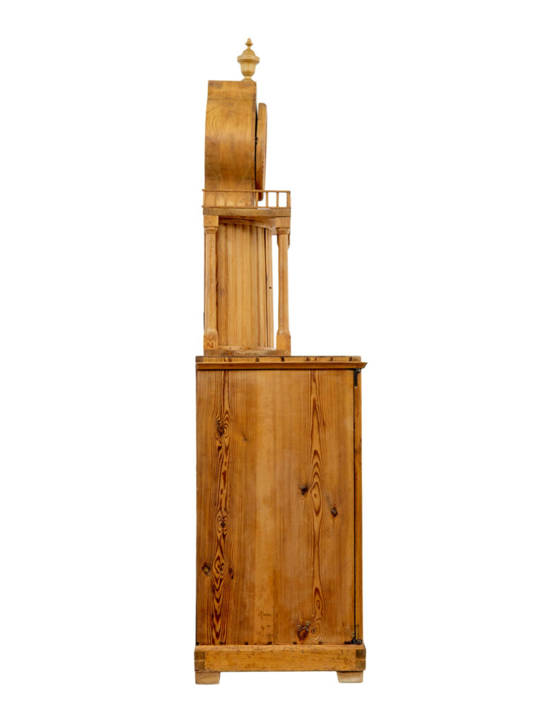 19th Century Swedish Pine Kitchen Clock Cupboard — image 7