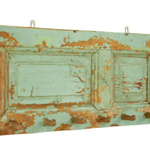 LARGE SWEDISH COAT RACK PAINTED PANEL