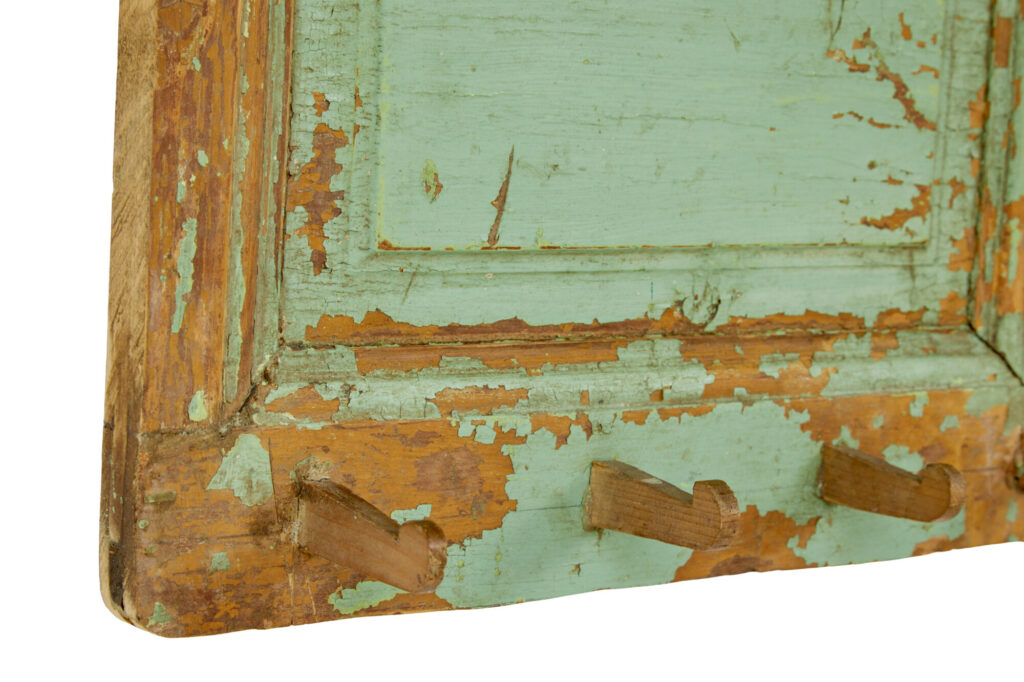 Large Swedish Coat Rack Painted Panel — image 5