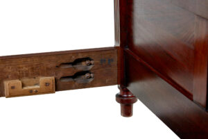 Pair of 19th Century French Empire Mahogany and Walnut Beds — thumbnail 2