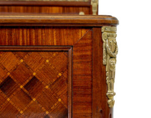 Pair of 19th Century French Empire Mahogany and Walnut Beds — thumbnail 4