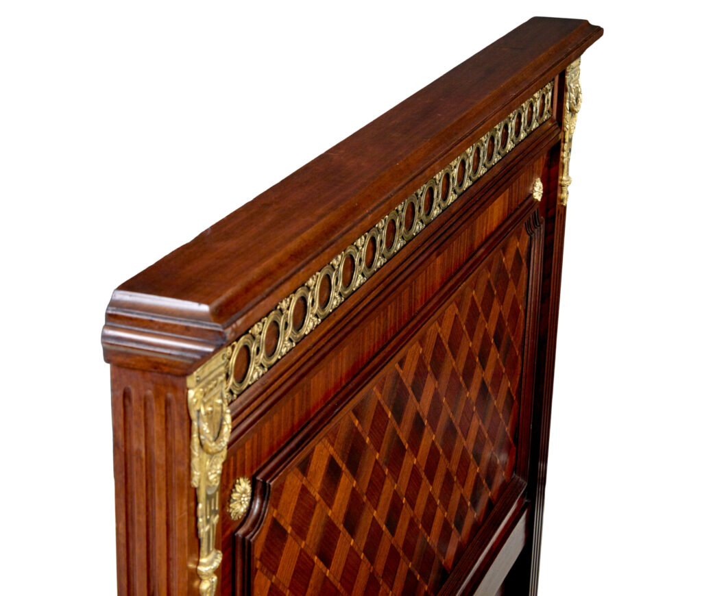 Pair of 19th Century French Empire Mahogany and Walnut Beds — image 6