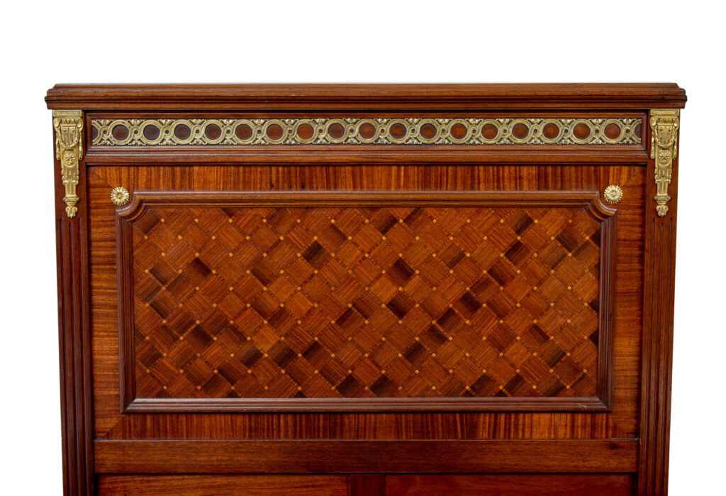 Pair of 19th Century French Empire Mahogany and Walnut Beds — image 9