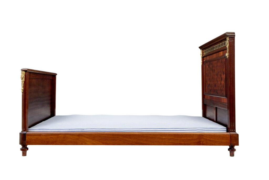 Pair of 19th Century French Empire Mahogany and Walnut Beds — image 8