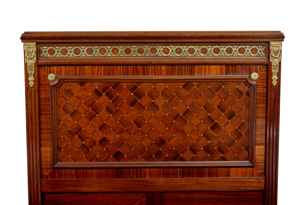 Pair of 19th Century French Empire Mahogany and Walnut Beds — image 10