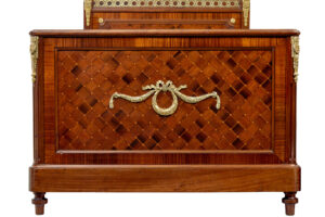 Pair of 19th Century French Empire Mahogany and Walnut Beds — thumbnail 12