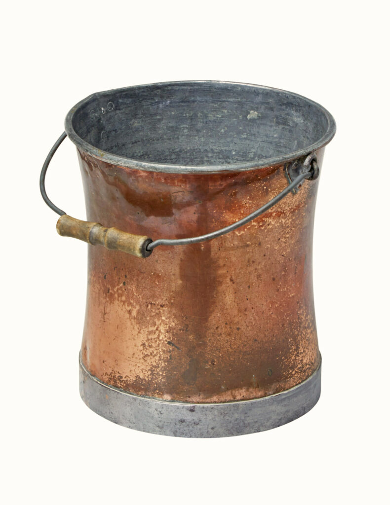 Late 19th Century Arts and Crafts Copper Bucket — image 1