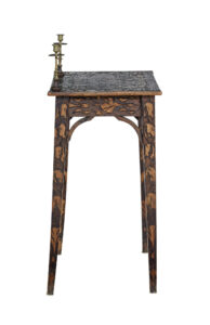 Early 20th Century French Carved Poker Work Writing Table — thumbnail 7
