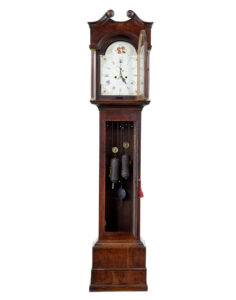 Georgian Early 19th Century Oak Long Case Clock — thumbnail 9