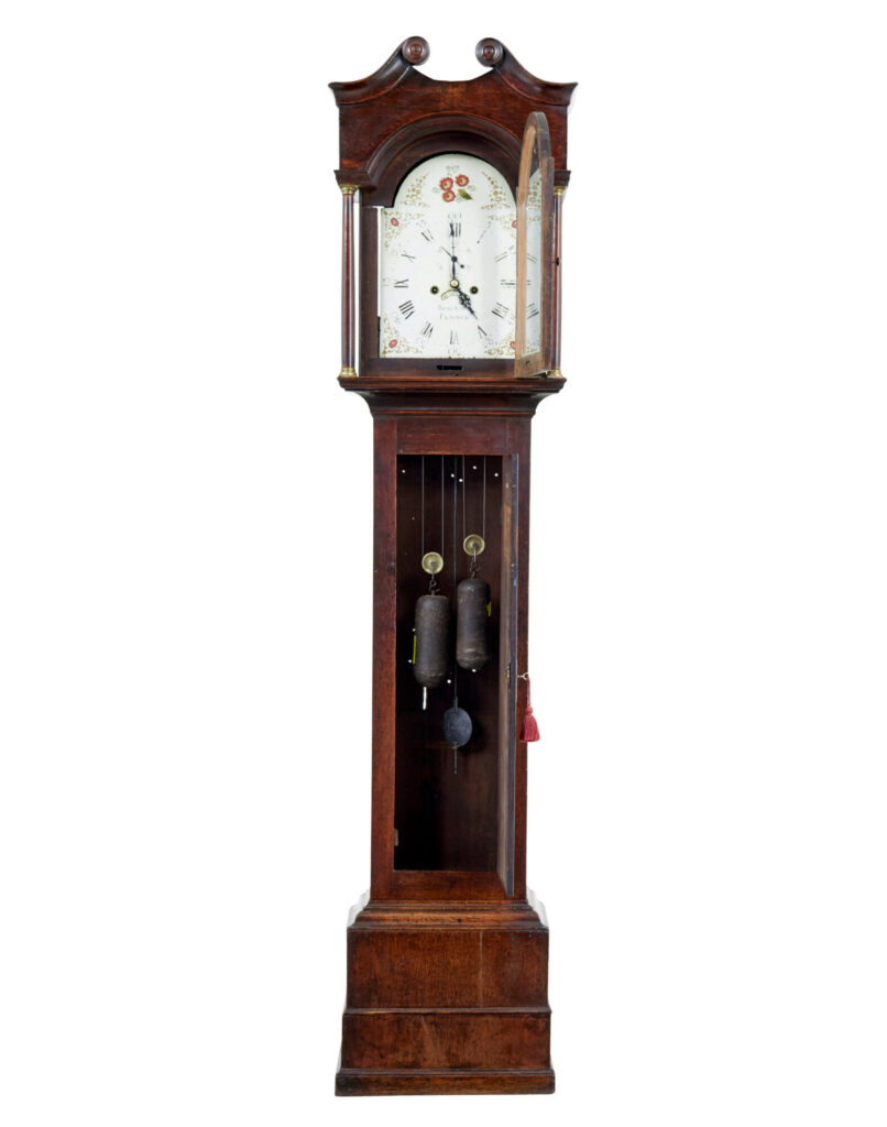 Georgian Early 19th Century Oak Long Case Clock — image 9