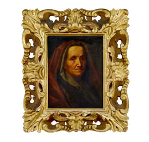 18TH CENTURY OIL ON BOARD OF LADY ATTRIBUTED TO BALTHASAR DENNER