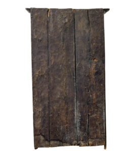 Early 19th Century Pyrenean Folk Art Oak and Chestnut Carved Cupboard — thumbnail 6