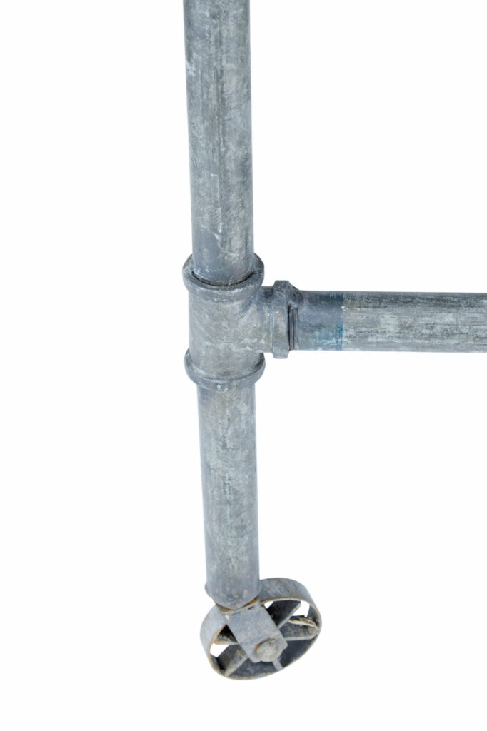 Early 20th Century Reclaimed Metal Industrial Table — image 3