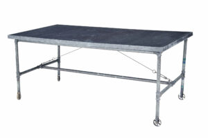 Early 20th Century Reclaimed Metal Industrial Table — thumbnail 1