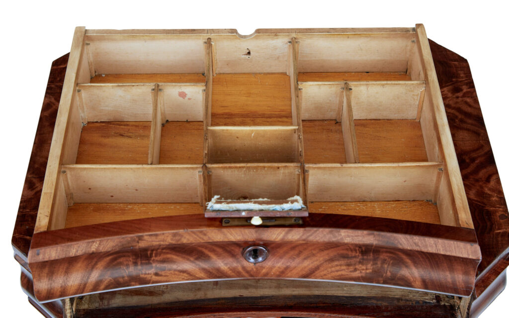 Danish 19th Century Flame Mahogany Side Table — image 4