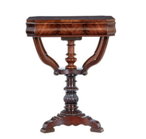 Danish 19th Century Flame Mahogany Side Table — thumbnail 8