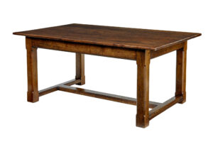 LATE 20TH CENTURY SOLID OAK REFECTORY TABLE
