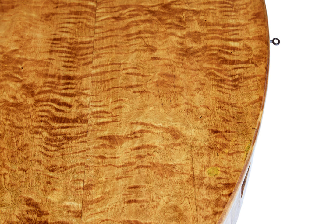 19th Century Birch Empire Oval Center Table — image 9