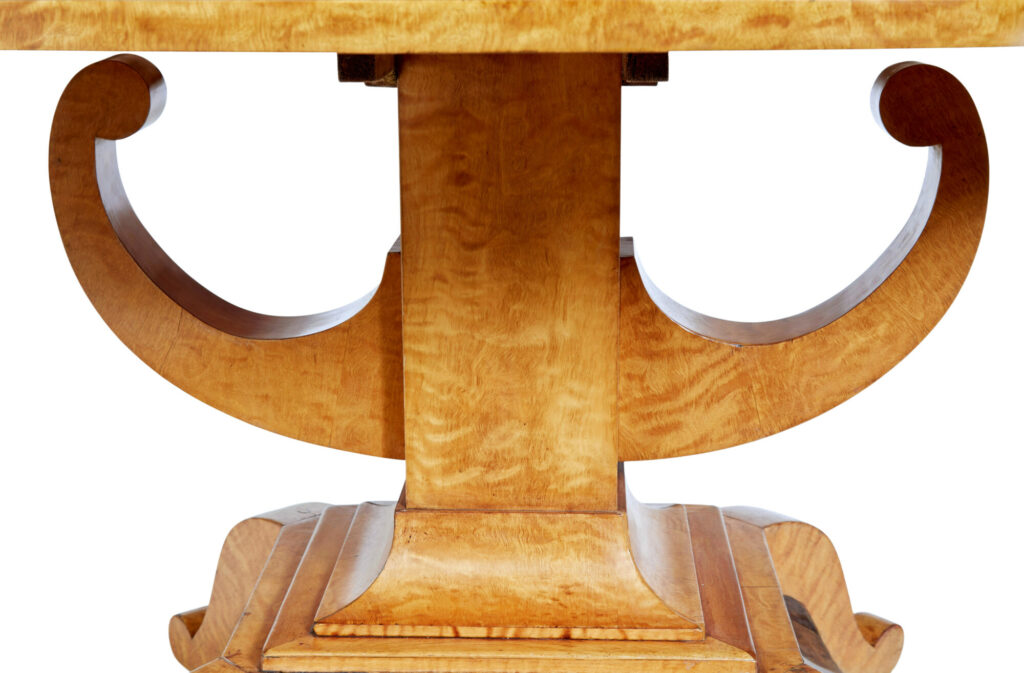 19th Century Birch Empire Oval Center Table — image 8