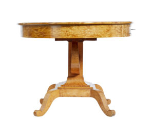 19th Century Birch Empire Oval Center Table — thumbnail 2