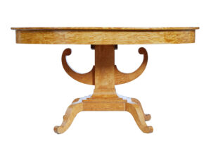 19th Century Birch Empire Oval Center Table — thumbnail 3