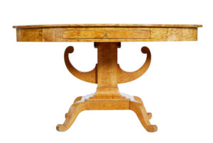 19th Century Birch Empire Oval Center Table — thumbnail 6