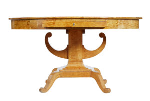 19th Century Birch Empire Oval Center Table — thumbnail 5